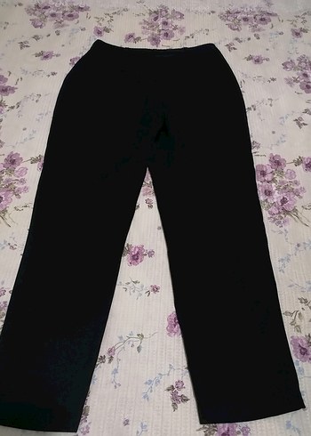 Mor Düğmeli Kadın Kumaş Pantolon - Görsel 7