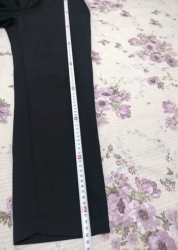 Mor Düğmeli Kadın Kumaş Pantolon - Görsel 5