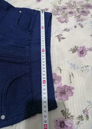 Lacivert Düğmeli Kadın Denim Pantolon - Görsel 4