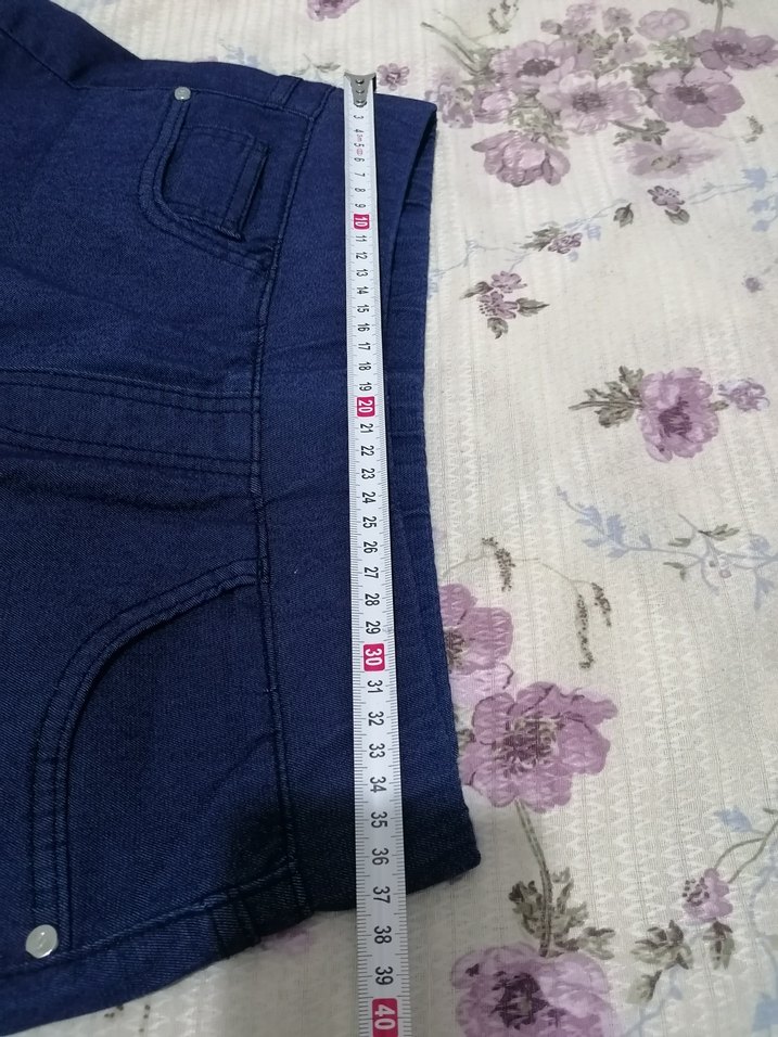 Lacivert Düğmeli Kadın Denim Pantolon - Görsel 4