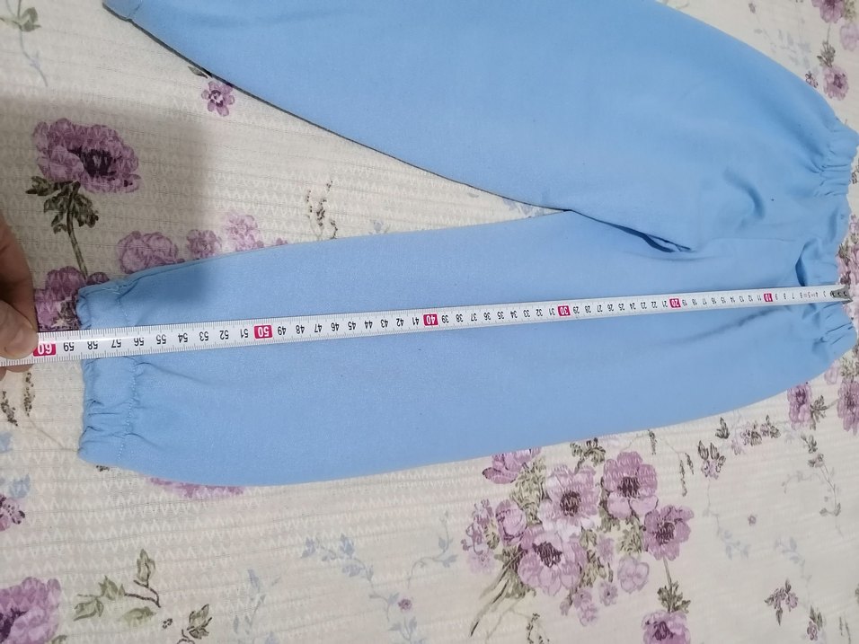 Mavi Rahat Kesim Eşofman Altı - Görsel 3