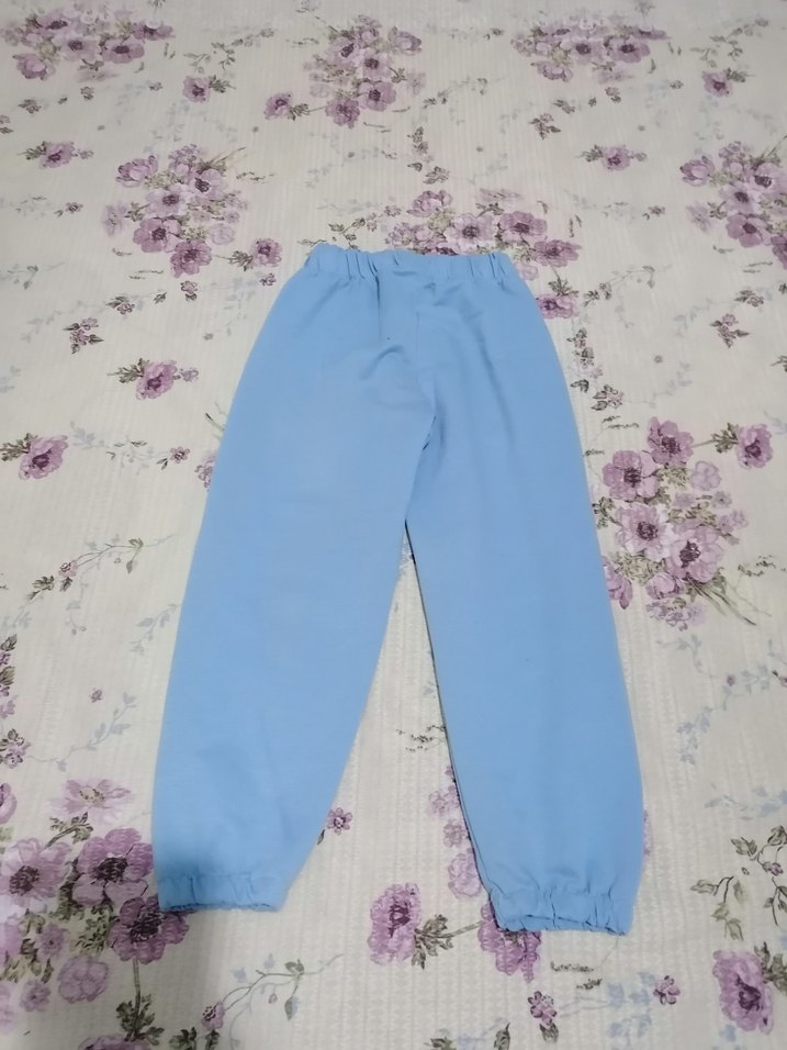 Mavi Rahat Kesim Eşofman Altı - Görsel 2