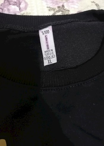 Kız Siyah Baskılı Rahat Eşofman Takımı - Görsel 7