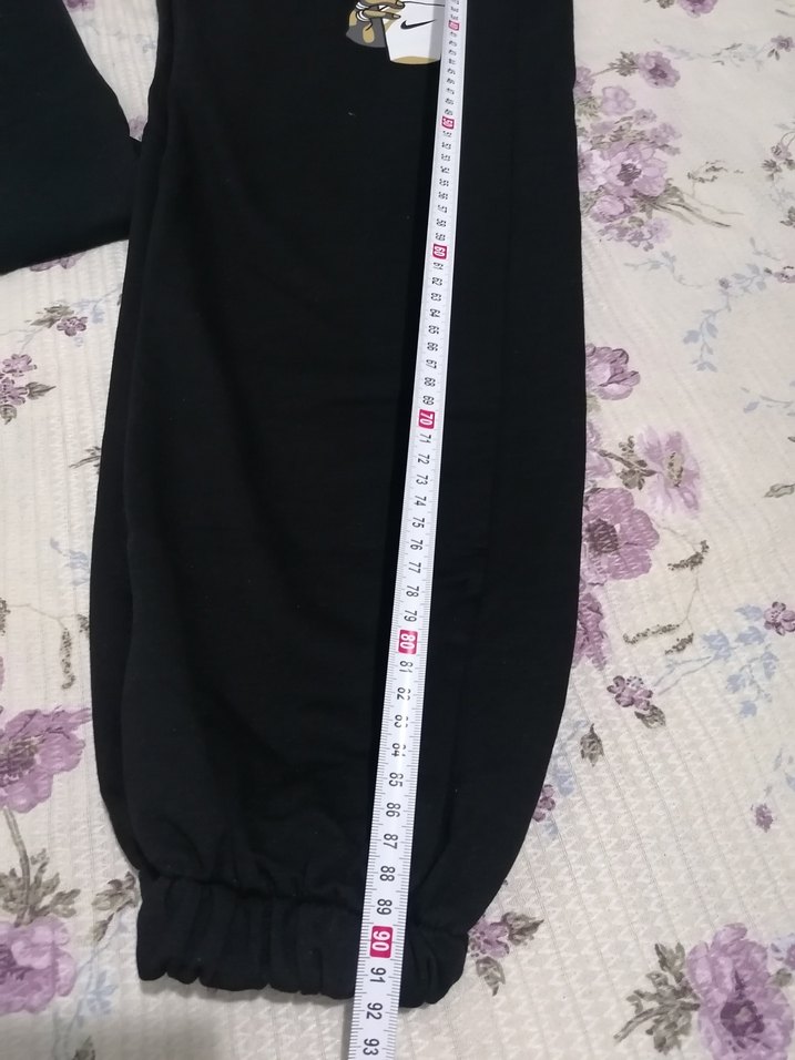 Kız Siyah Baskılı Rahat Eşofman Takımı - Görsel 3