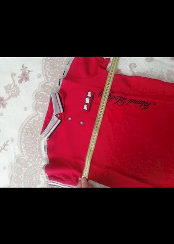 Erkek Kırmızı Kısa Kollu Polo Yaka Tişört - Görsel 4