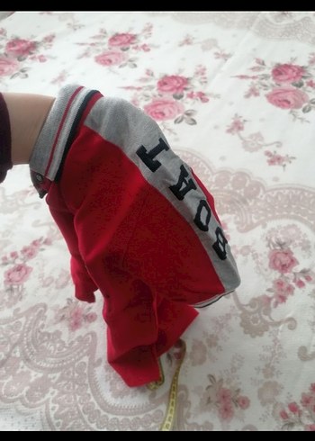 Erkek Kırmızı Kısa Kollu Polo Yaka Tişört - Görsel 6