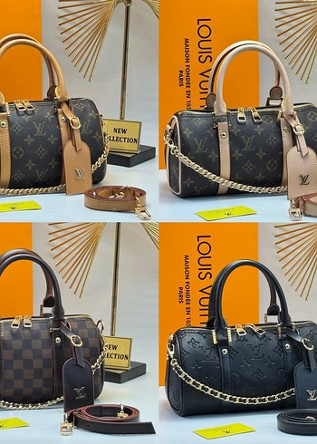 Zincir Detaylı Çok Renkli Deri Kadın Çanta - Görsel 4