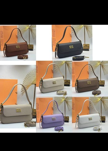 Zincir Detaylı Çok Renkli Deri Kadın Çanta - Görsel 5