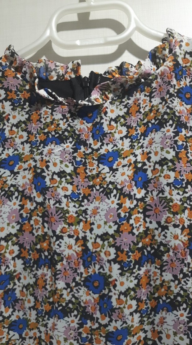 Bohem Mini Kolsuz Fırfırlı Elbise - Görsel 3