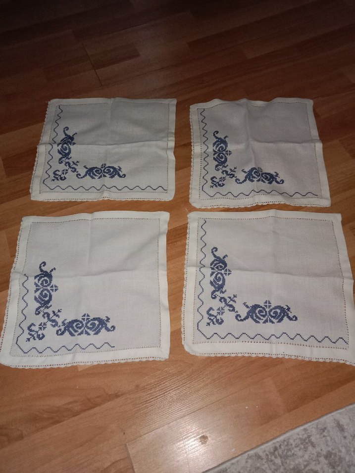 Nakışlı Beyaz Masa Örtüsü - Görsel 3