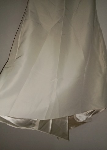 Bej Askısız Uzun A Kesim Etek - Görsel 2