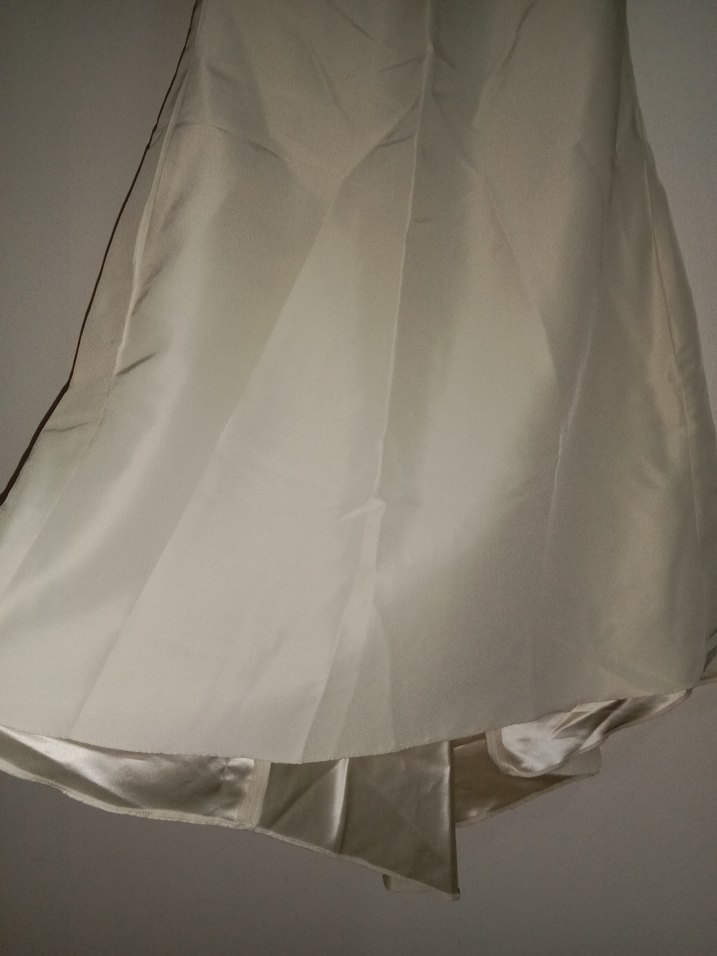 Bej Askısız Uzun A Kesim Etek - Görsel 2