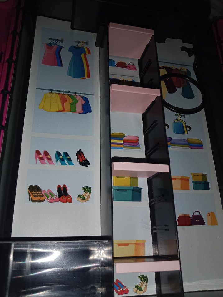 Kız Çocukları İçin Pembe Oyuncak Dolap - Görsel 3