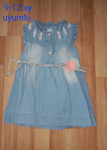 Kız Çocuk Pembe Kemerli Elbise 1 Yaş - Görsel 5