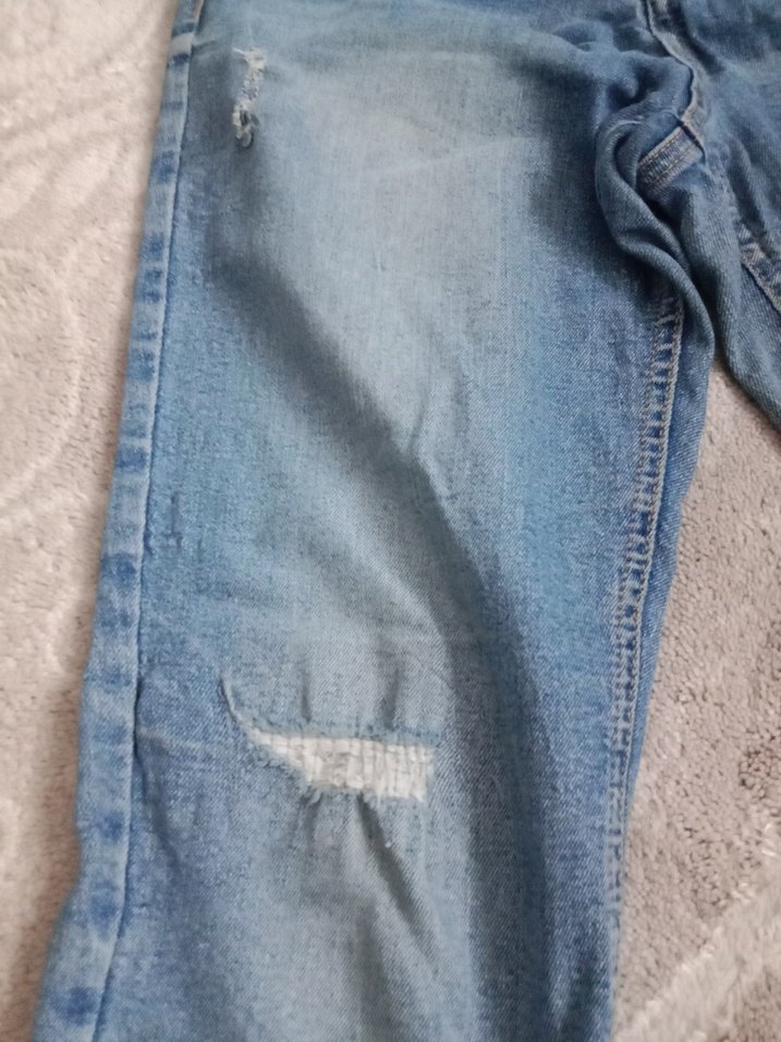 Gevşek Kesim Mavi Denim Kadın Kot Pantolon - Görsel 3