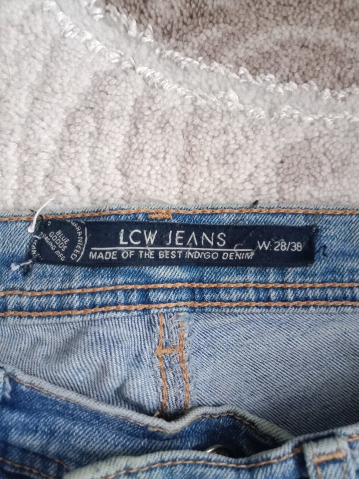Gevşek Kesim Mavi Denim Kadın Kot Pantolon - Görsel 2