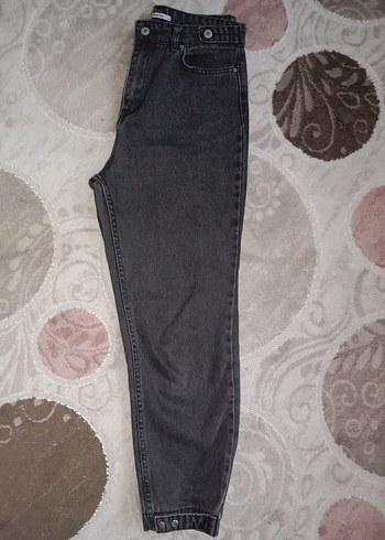 Gri Tokalı Kadın Denim Pantolon - Görsel 2