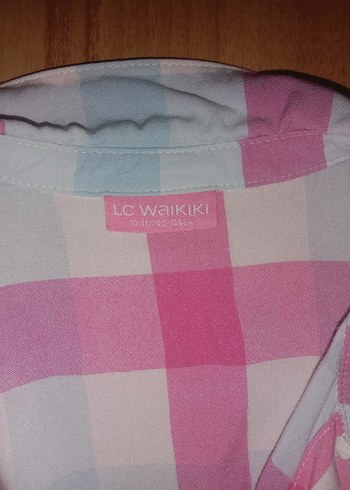 Pembe Düğmeli Kolsuz Pamuklu Gömlek - Görsel 2