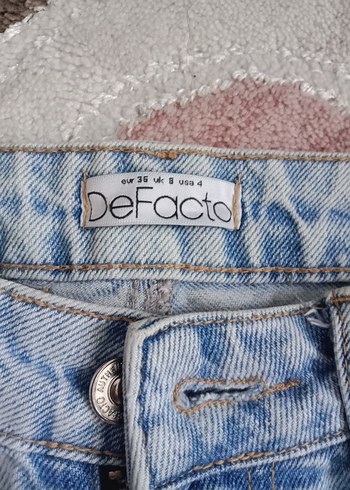 Kadın Açık Mavi Bol Kesim Denim Pantolon - Görsel 3