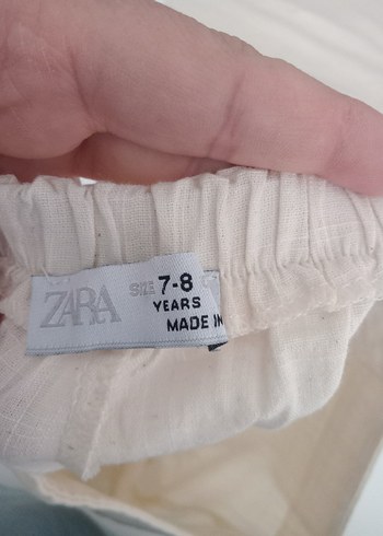 7 Yaş Beden beyaz Renk Kız Bebek Bambi Baskılı Kısa Kollu Takım