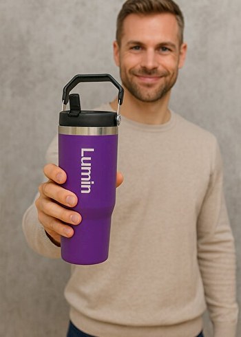 Mor Lumin Termos Matara - Görsel 2