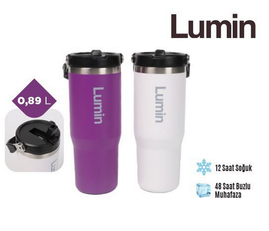 Mor Lumin Termos Matara - Görsel 3
