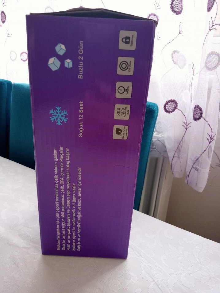 Mor Lumin Termos Matara - Görsel 5