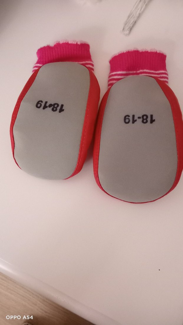 Nakışlı Örgü Kız Ev Terliği - Pembe - Görsel 2