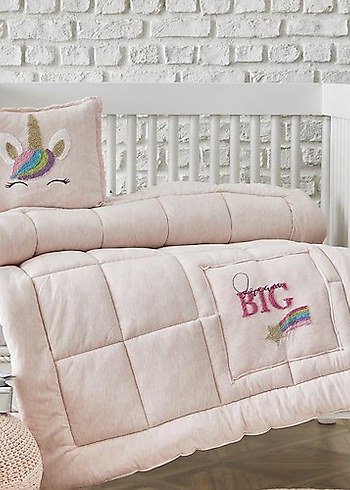 Pembe Nakışlı Çocuk Uyku Seti - Görsel 2