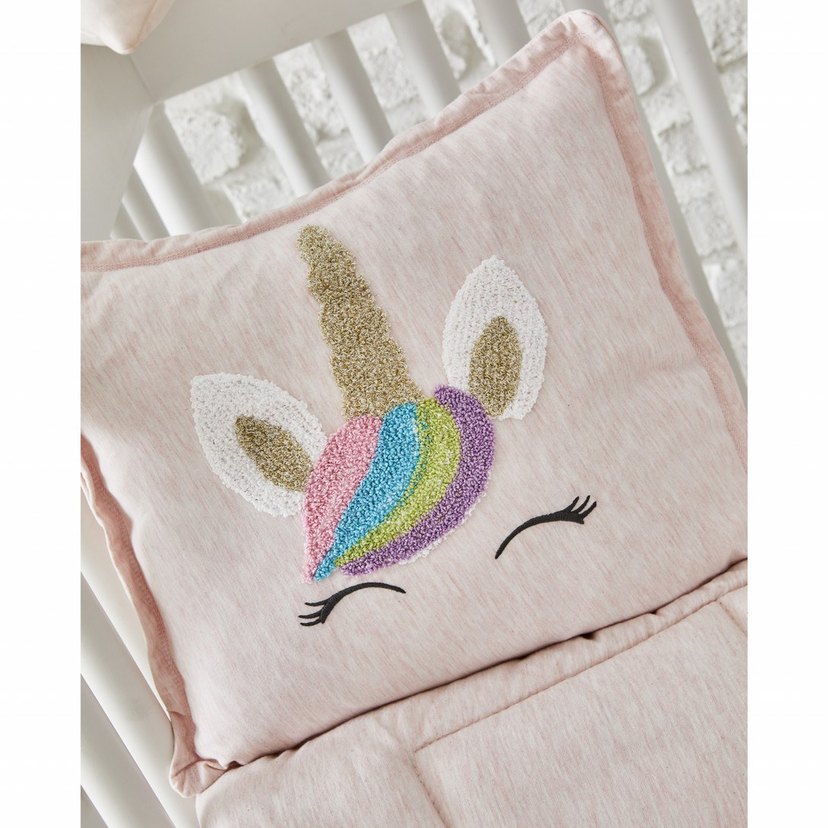 Pembe Nakışlı Çocuk Uyku Seti - Görsel 4