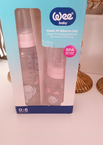 Pembe Bebek Biberon Seti 2'li - Görsel 2