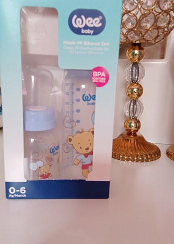 Mavi Silikon Bebek Biberonu - Görsel 2