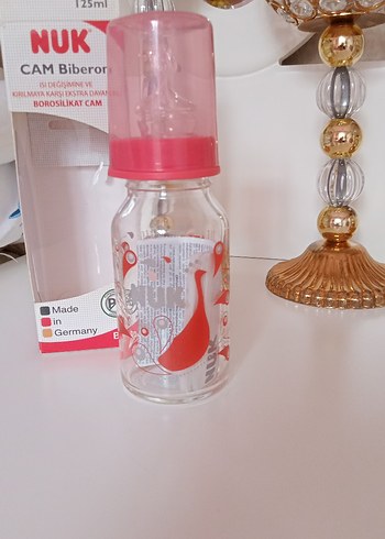 NUK Pembe Cam Bebek Biberonu 125 ml - Görsel 2