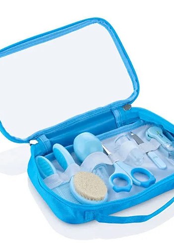 Bebek Bakım Seti Mavi Çantalı - Görsel 2