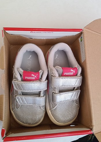 Kız Çocuk Pembe Gri Puma Spor Ayakkabı - Görsel 7