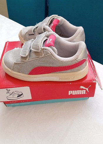 Kız Çocuk Pembe Gri Puma Spor Ayakkabı - Görsel 3