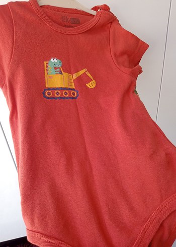 Erkek Bebek Kısa Kollu Baskılı Body - Görsel 2