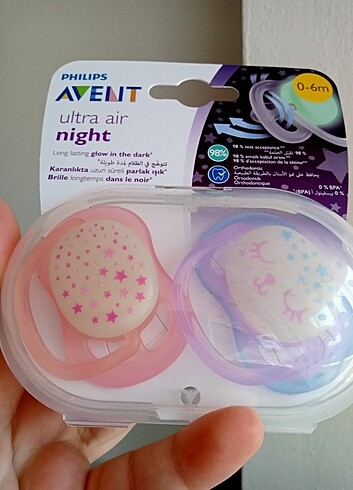 Philips avent fosforlu emzik 