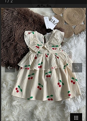 Zara Zara kirazli elbise
