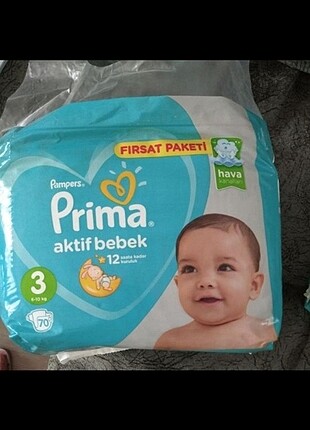 Prima 3 numara bebek bezi 70 adet