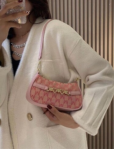 Shein Pembe Baget Çanta