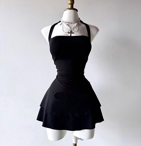 s Beden Mini y2k lolita elbise