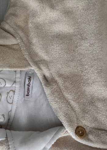 Bej Kürklü Bebek Tulumu - Görsel 2