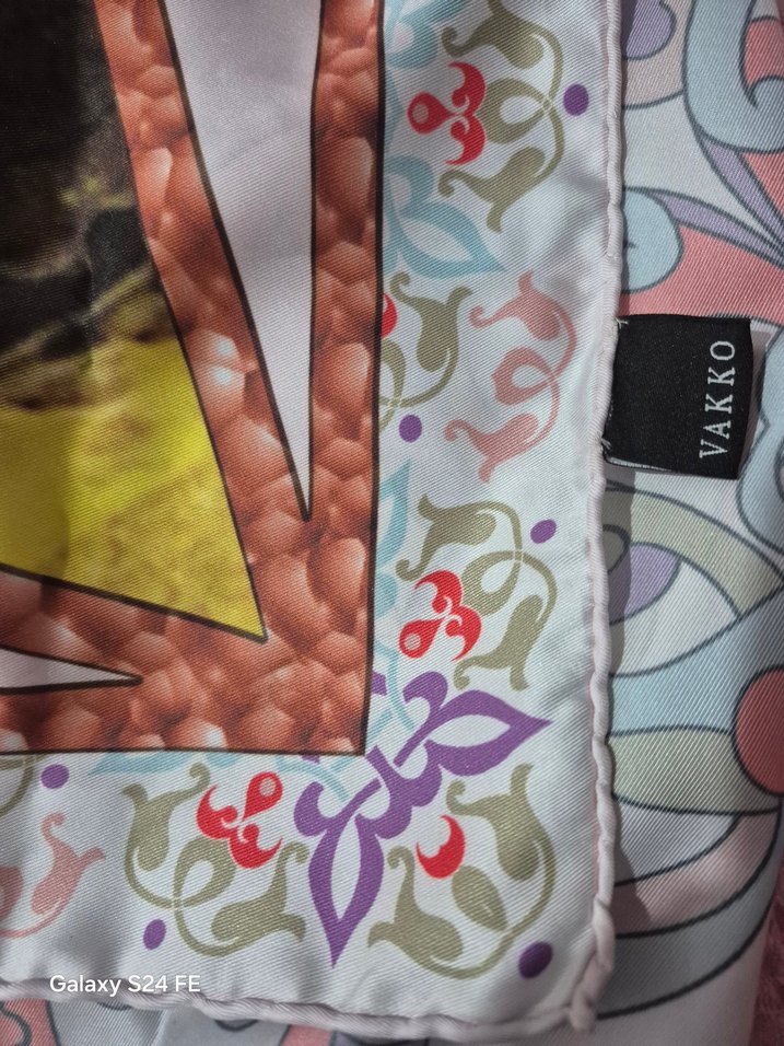 Zincir Detaylı Çok Renkli Bohem Kadın EŞARP - Görsel 2