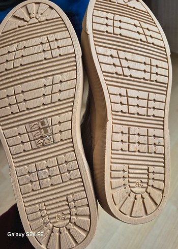 Bej Dolgu Topuklu Bağcıklı Kadın Spor Ayakkabı - Görsel 3