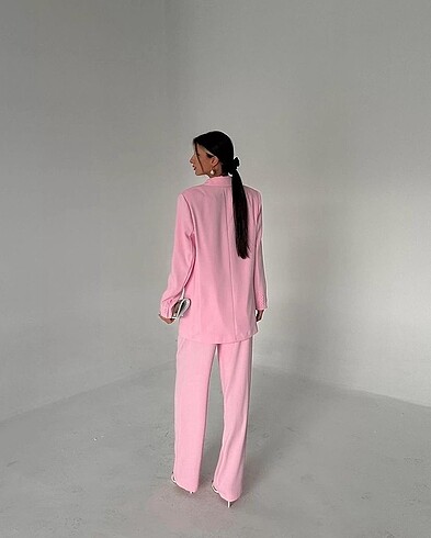 m Beden pembe Renk Blazer takım
