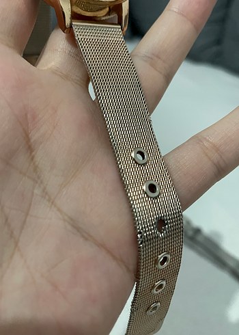 Beden altın Renk Rose gold Minimalist Kadın Kol Saati