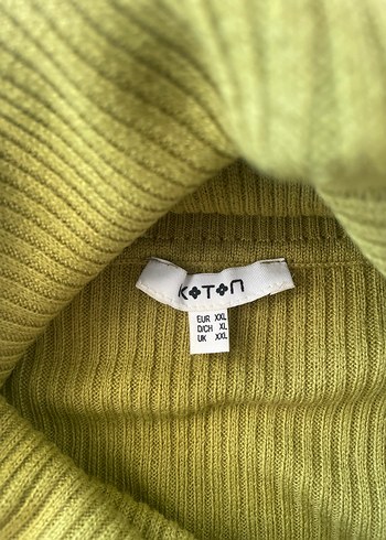 universal Beden Uzun kollu Khaki Boğazlı Triko bluz body