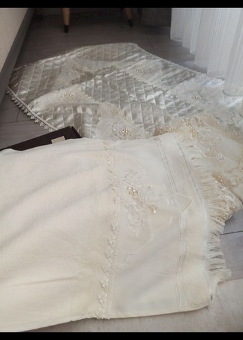 İşlemeli seccade seti 8 parca - Görsel 5