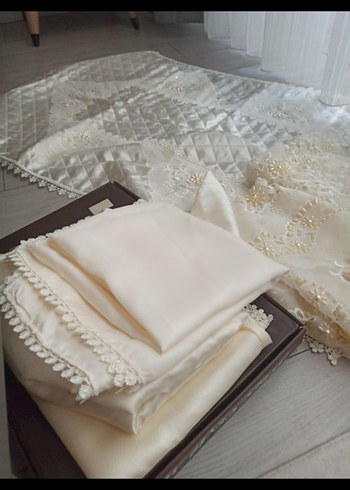 İşlemeli seccade seti 8 parca - Görsel 2